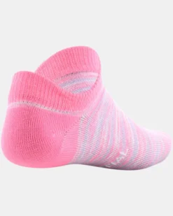 Girls' UA Essential No Show – 6-Pack -Sportswear Store 1332984 647 DL3