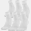 Youth UA Training Cotton Quarter – 6-Pack Socks