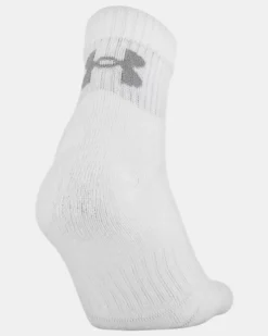 Youth UA Training Cotton Quarter – 6-Pack Socks -Sportswear Store 1346788 100 DL34