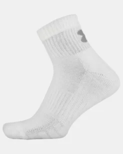 Youth UA Training Cotton Quarter – 6-Pack Socks -Sportswear Store 1346788 100 S34