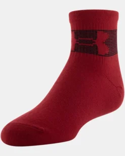 Boys' UA Essential Quarter 6-Pack Socks -Sportswear Store 1362710 600 F5