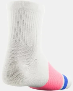 Girls' UA Essential Quarter Socks 6-Pack -Sportswear Store 1368791 456 DL5