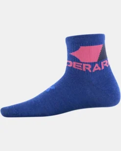 Girls' UA Essential Quarter Socks 6-Pack -Sportswear Store 1368791 456 S1