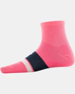 Girls' UA Essential Quarter Socks 6-Pack -Sportswear Store 1368791 456 S2