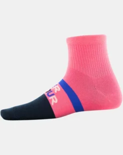 Girls' UA Essential Quarter Socks 6-Pack -Sportswear Store 1368791 456 S6