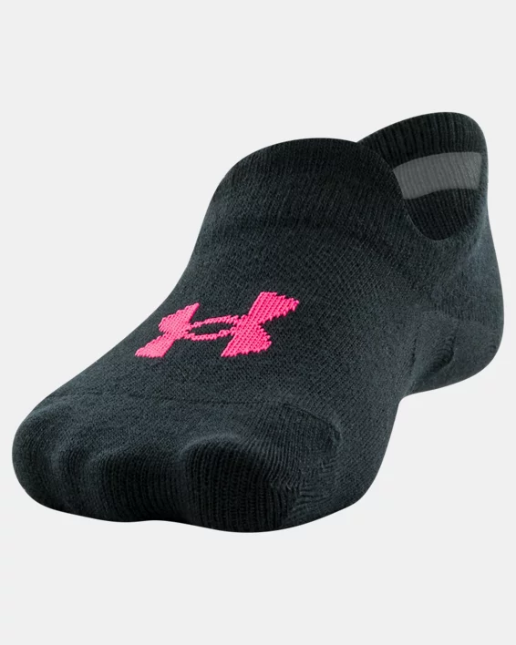 Girls' UA Essential 6-Pack Ultra Low Tab Socks 3 Girls' UA Essential 6-Pack Ultra Low Tab Socks - Image 3