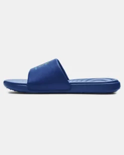 Men's UA Ansa Graphic Logo Slides -Sportswear Store 3024435 403 A