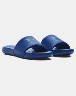 Men's UA Ansa Graphic Logo Slides -Sportswear Store 3024435 403 PAIR