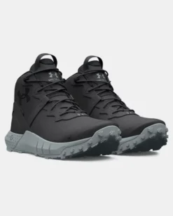 Men's UA Micro G Valsetz Trek Mid Leather Waterproof Tactical Boots -Sportswear Store 3025577 101 PAIR