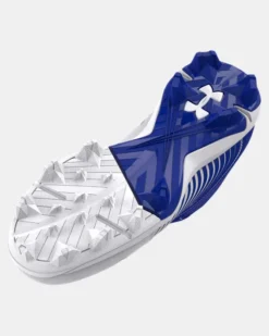 Boys' UA Leadoff Mid RM Jr. Baseball Cleats -Sportswear Store 3025601 400 SOLE