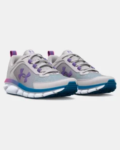 Girls' Grade School UA Assert 9 Wide Running Shoes -Sportswear Store 3025757 106 PAIR