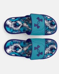 Boys' UA Ignite Pro Graphic Footbed Slides -Sportswear Store 3026038 300 TOE