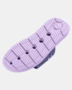 Girls' UA Ignite Pro Graphic Strap Slides -Sportswear Store 3026040 400 SOLE