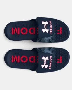 Men's UA Ignite Pro Freedom Slides 7 Men's UA Ignite Pro Freedom Slides -Sportswear Store 3026152 400 TOE