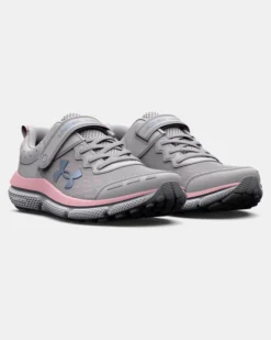 Girls' Pre-School UA Assert 10 AC Wide Running Shoes -Sportswear Store 3026193 100 PAIR