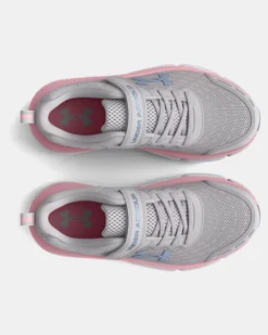 Girls' Pre-School UA Assert 10 AC Wide Running Shoes -Sportswear Store 3026193 100 TOE