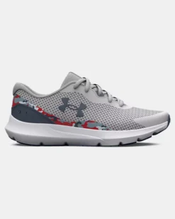 Boys' Grade School UA Surge 3 Printed Running Shoes