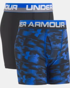 Boys' UA Original Series Blur Boxerjock 2-Pack