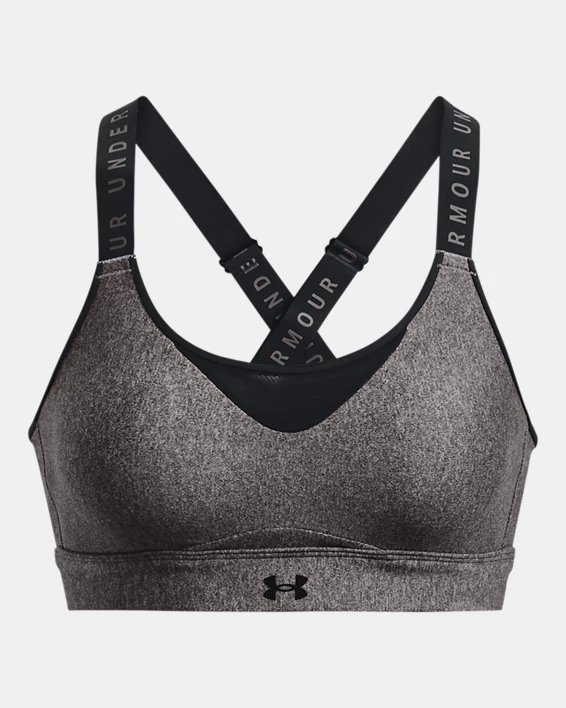 Women's UA Infinity High Heather Sports Bra 11 Women's UA Infinity High Heather Sports Bra - Image 11