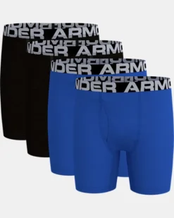 Boys' UA Cotton Boxerjock 4-Pack
