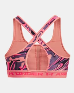 Women's Armour Mid Crossback Printed Sports Bra -Sportswear Store PS1361042 603 HB