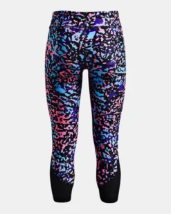 Girls' HeatGear Armour Printed Ankle Crop -Sportswear Store PS1361239 002 HB