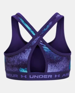 Girls' UA Crossback Printed Sports Bra -Sportswear Store PS1369972 468 HB