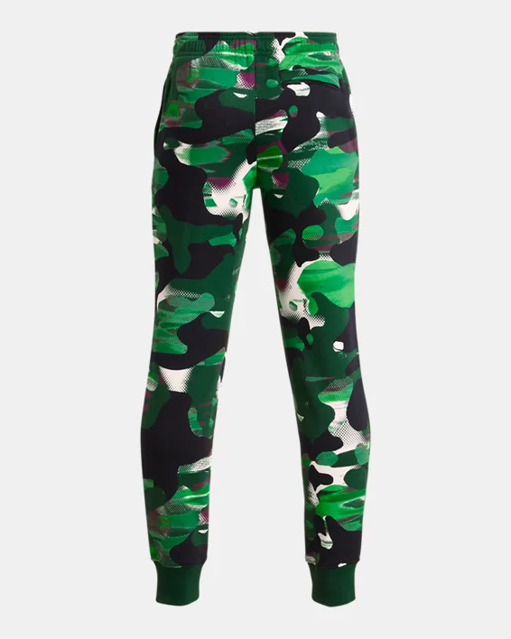 Boys' UA Rival Fleece Printed Joggers 2 Boys' UA Rival Fleece Printed Joggers - Image 2