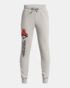 Boys' Project Rock Rival Fleece Iron Paradise Joggers