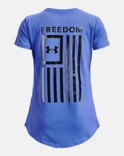 Girls' UA Freedom Flag Foil T-Shirt -Sportswear Store PS1373900 483 HB