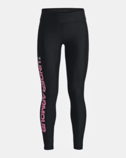 Girls' HeatGear Print Branded Leggings