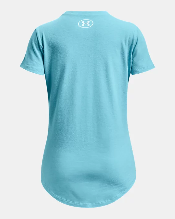 Girls' UA Ribbon Gymnast Short Sleeve 2 Girls' UA Ribbon Gymnast Short Sleeve - Image 2