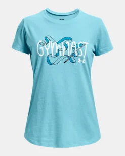 Girls' UA Ribbon Gymnast Short Sleeve