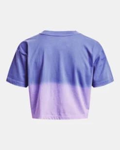 Women's UA Branded Dip Dye Crop Short Sleeve 11 Women's UA Branded Dip Dye Crop Short Sleeve -Sportswear Store PS1376750 495 HB