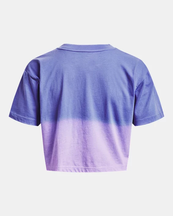 Women's UA Branded Dip Dye Crop Short Sleeve 6 Women's UA Branded Dip Dye Crop Short Sleeve - Image 6