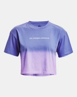 Women's UA Branded Dip Dye Crop Short Sleeve 10 Women's UA Branded Dip Dye Crop Short Sleeve -Sportswear Store PS1376750 495 HF