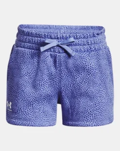 Girls' UA Rival Fleece Printed Shorts