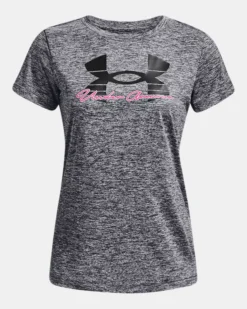 Women's UA Tech™ Twist Script Short Sleeve 10 Women's UA Tech™ Twist Script Short Sleeve -Sportswear Store PS1377199 012 HF