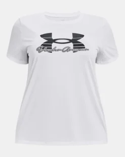 Women's UA Tech™ Script Short Sleeve -Sportswear Store PS1377205 100 HF