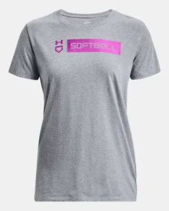 Women's UA Softball Bar Short Sleeve -Sportswear Store PS1377616 035 HF