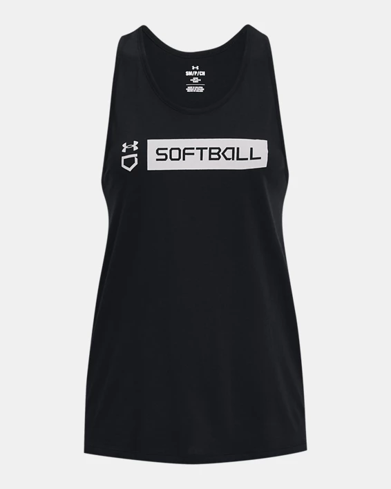 Women's UA Softball Wordmark Bar Tank 5 Women's UA Softball Wordmark Bar Tank - Image 5