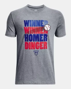 Boys' UA Home Dinger Short Sleeve
