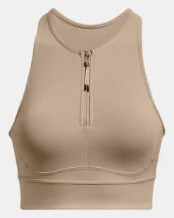 Women's UA Meridian Zip Crop Sports Bra -Sportswear Store PS1378648 236 HF