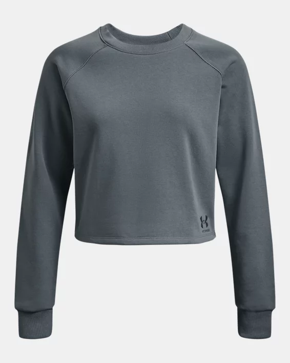 Women's UA Terry Crop Long Sleeve 5 Women's UA Terry Crop Long Sleeve - Image 5