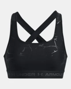Women's Armour Mid Crossback Emboss Sports Bra -Sportswear Store PS1378815 001 HF
