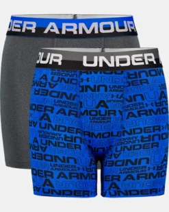 Boys' UA Wordmark Boxerjock 2-Pack