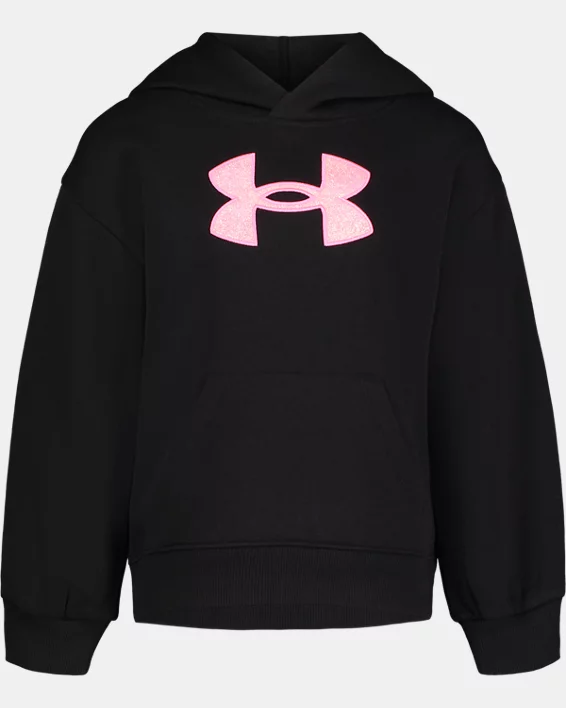 Girls' Pre-School UA Glitter Applique Hoodie 1 Girls' Pre-School UA Glitter Applique Hoodie