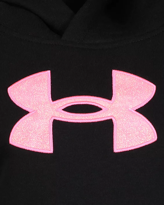 Girls' Pre-School UA Glitter Applique Hoodie 2 Girls' Pre-School UA Glitter Applique Hoodie - Image 2