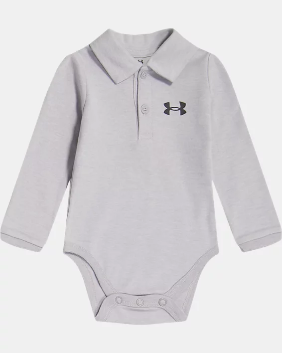 Boys' Newborn UA Long Sleeve Polo Bodysuit 1 Boys' Newborn UA Long Sleeve Polo Bodysuit