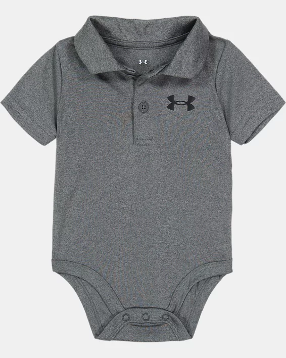 Boys' Newborn UA Matchplay Twist Polo Bodysuit 1 Boys' Newborn UA Matchplay Twist Polo Bodysuit
